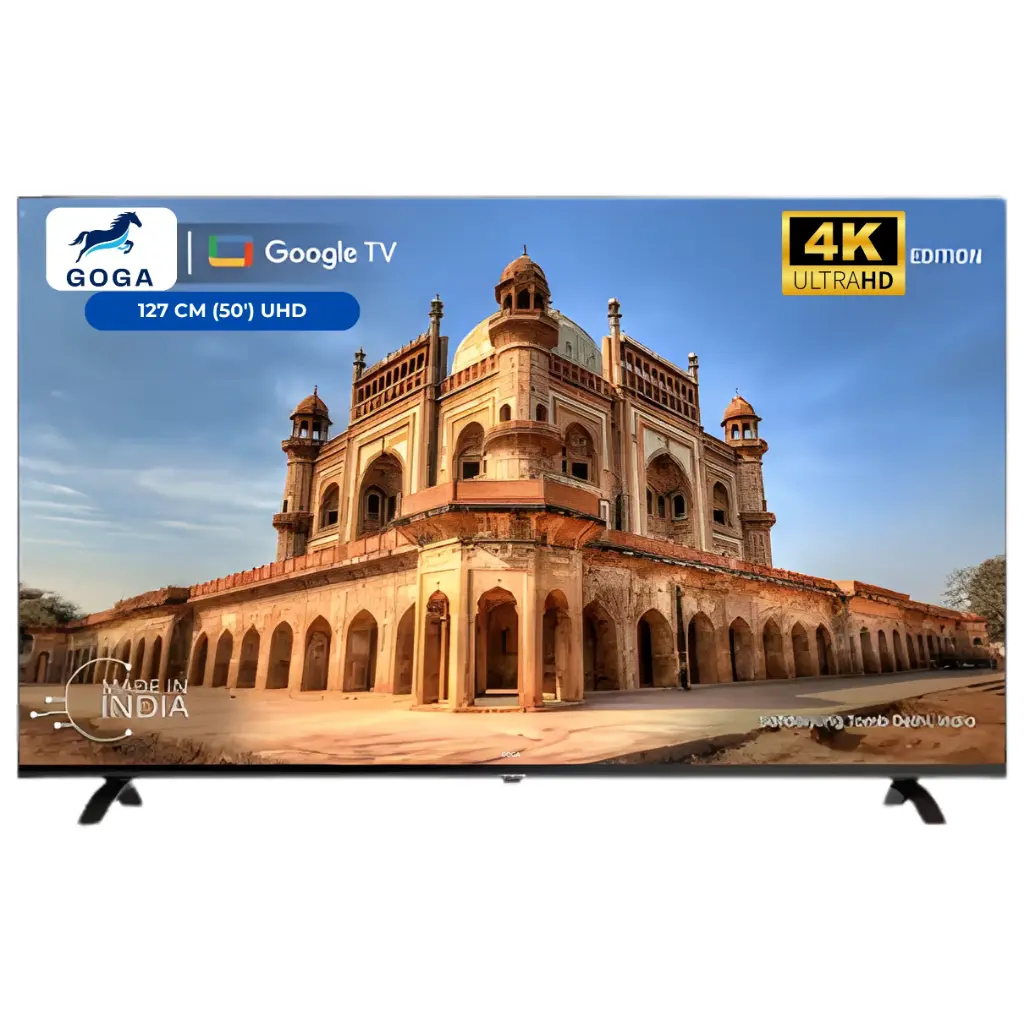 Goga 127 cm (50 inch) 4K Ultra HD LED Google TV with Bezel Less Display 