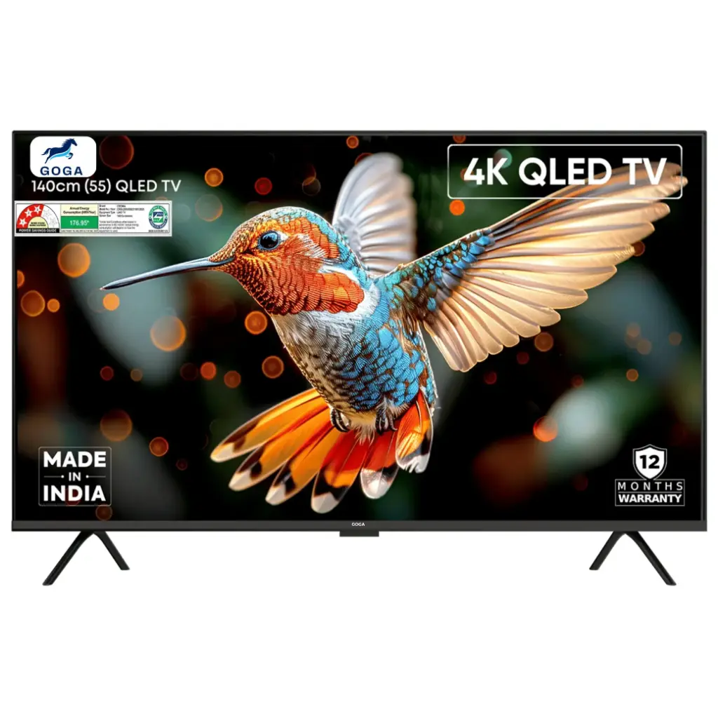 Goga 140 cm (55 inch) Ultra HD QLED Google TV with Dolby Vision Atmos