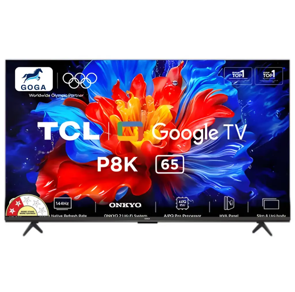 Goga P8K 165.1 cm (65 inch) QLED 4K Ultra HD Smart Google TV with Google Voice Assistant (2025 model) 