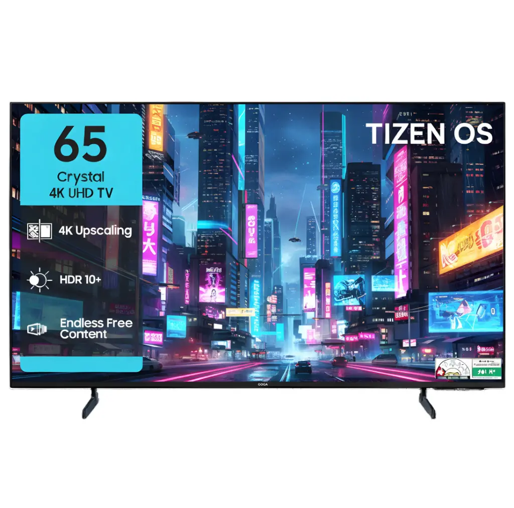 Goga 165.1 cm (65 inch) Neo QLED 4K Ultra HD Smart Tizen TV with Google Voice Assistant (2025 model) 